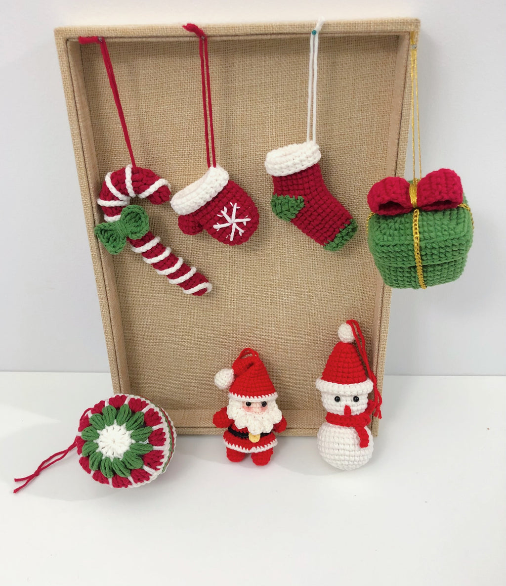 Crocheted Christmas decoration/Christmas tree decoration/Christmas gifts - Merry Christmas