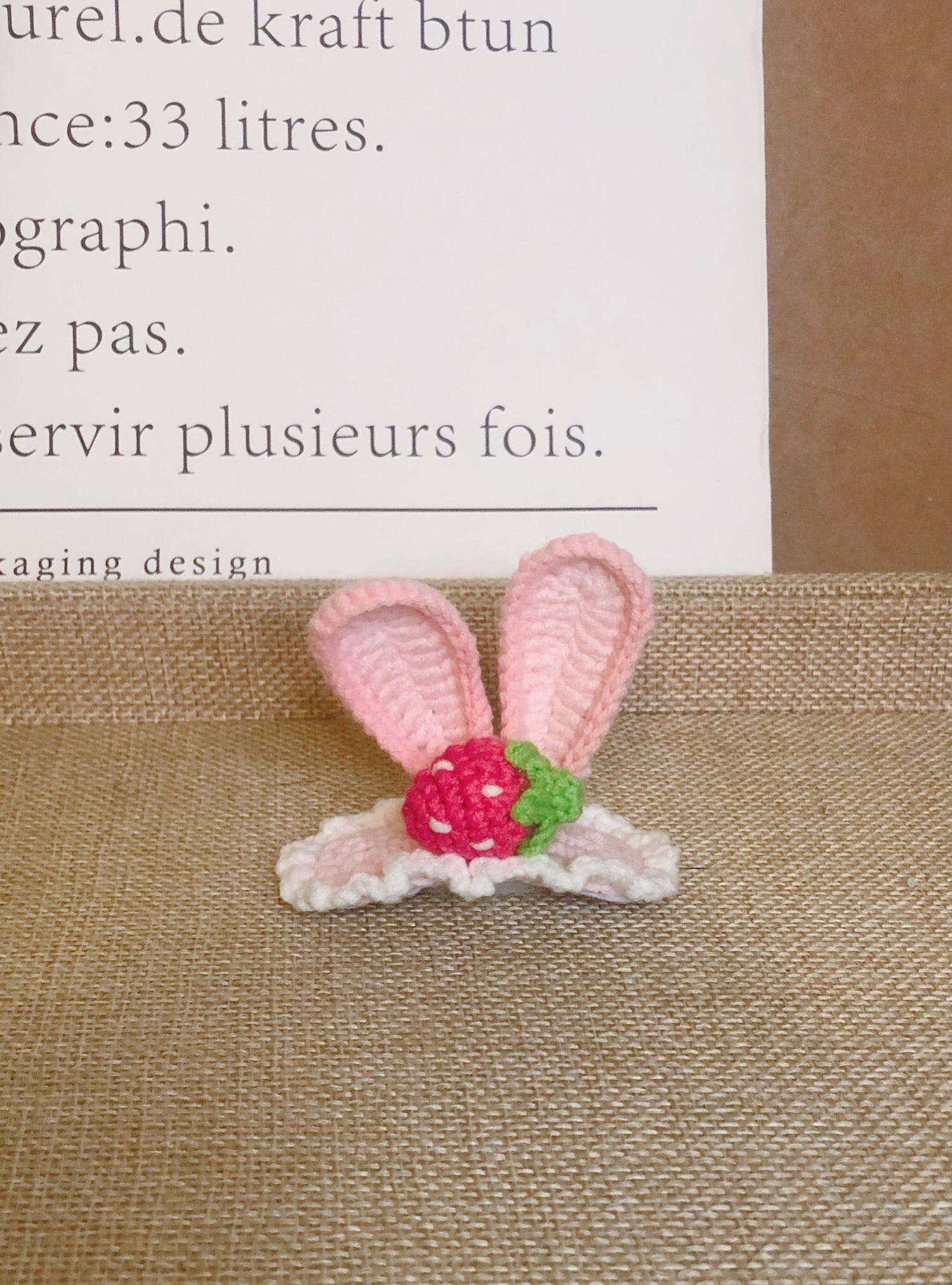 Crochet/Handmade Hair Clips/Hairpin - Rabbit Ears