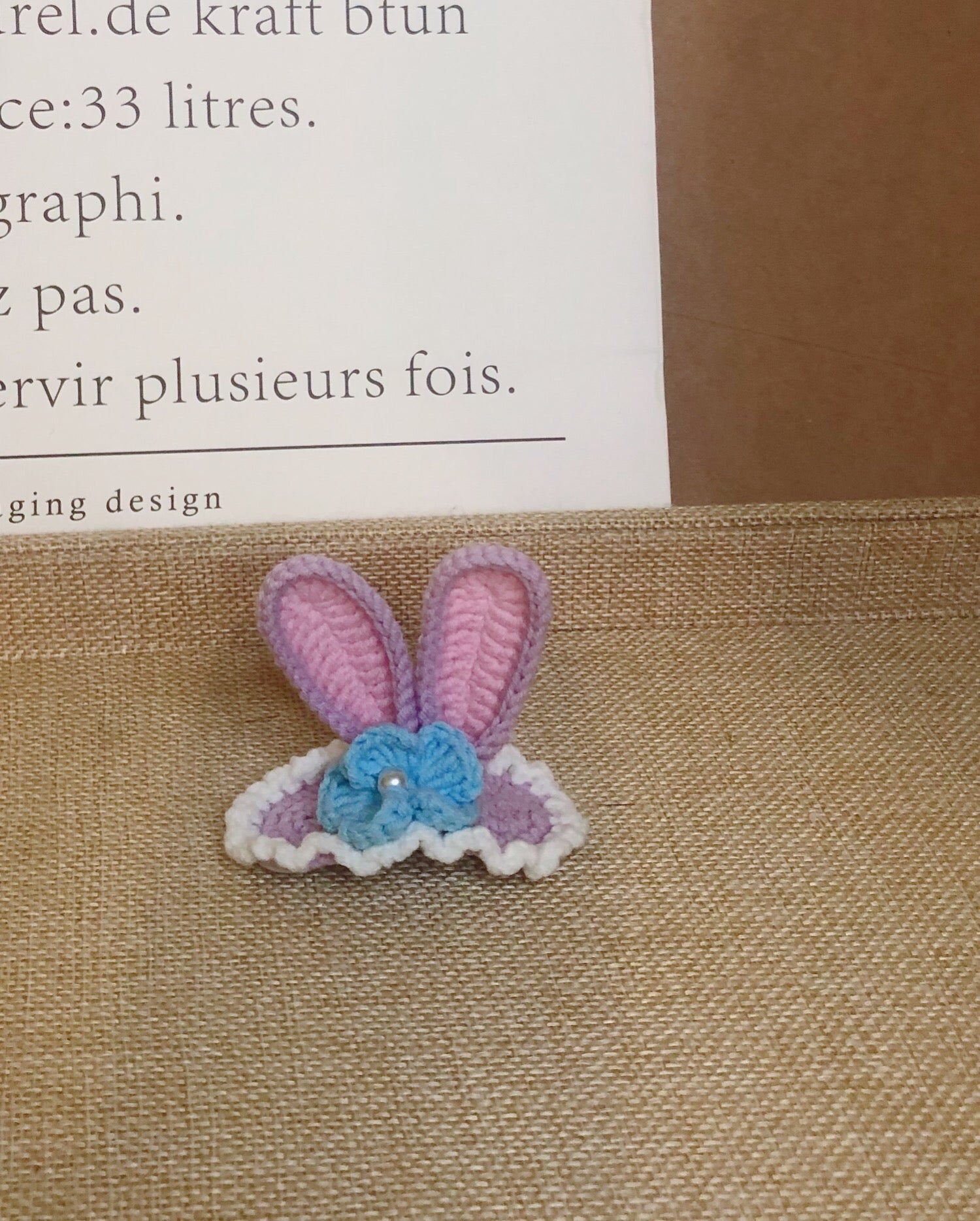 Crochet/Handmade Hair Clips/Hairpin - Rabbit Ears
