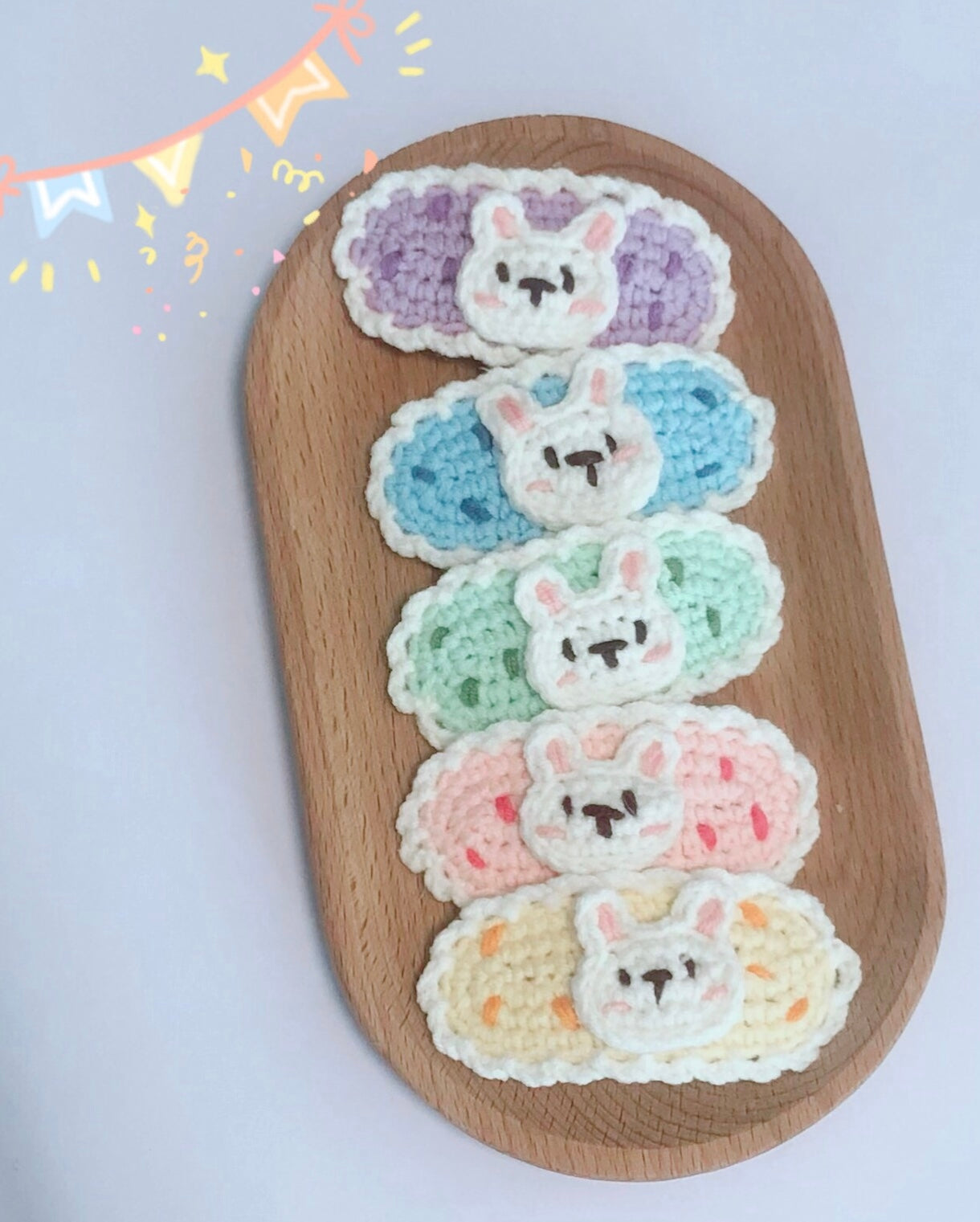 Crochet/Handmade Hair Clips/Hairpin - Cute Rabbits/Bunny