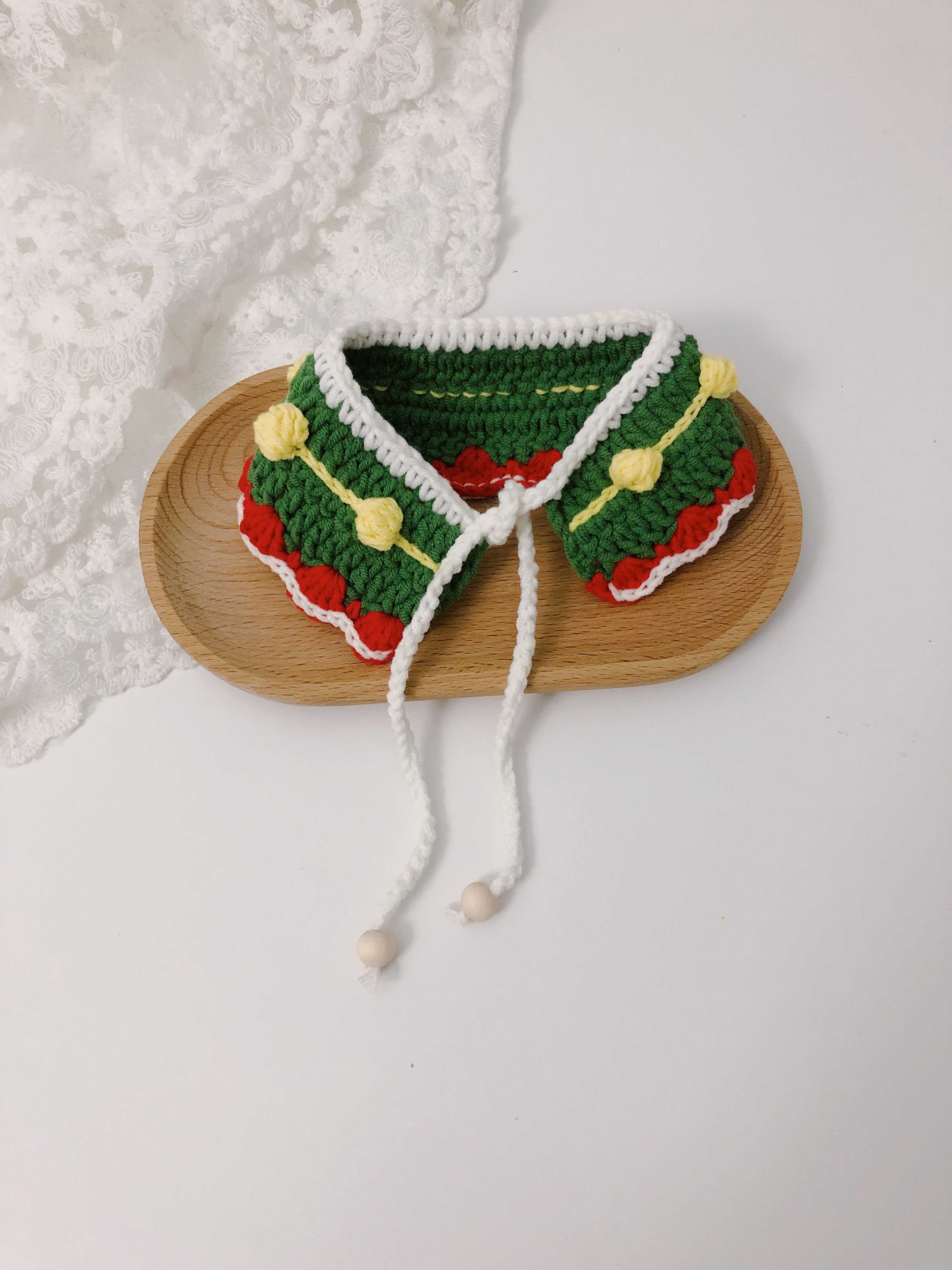 Crochet pet bib/collar/neckwear - Santa Clause - Christmas limited