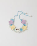 Crochet pet bib - cute bear with stars-100% handmade - yarn knit