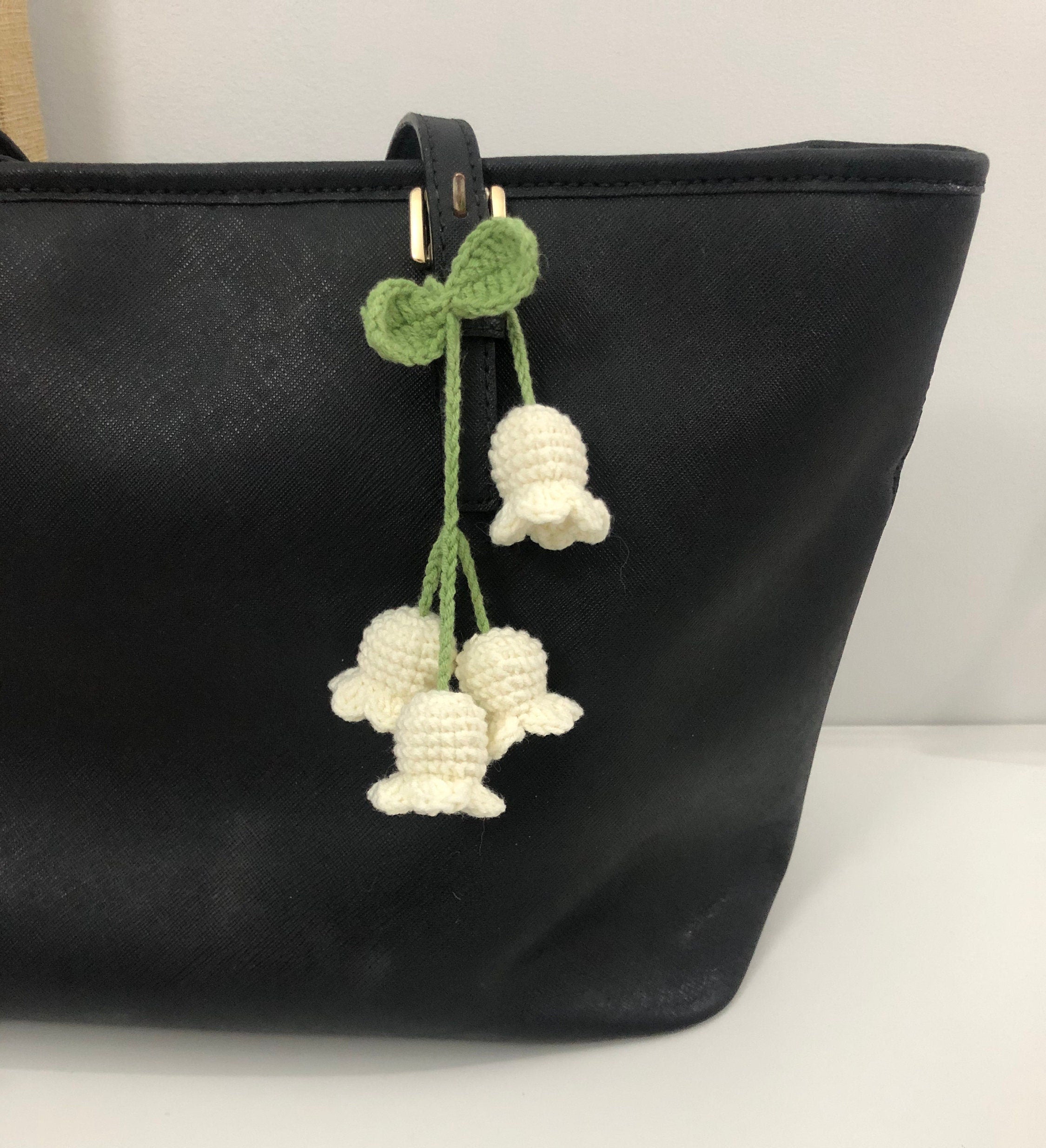 crochet bag accessories/decoration/hangings/ornaments - Lily of the valley - 100% handmade