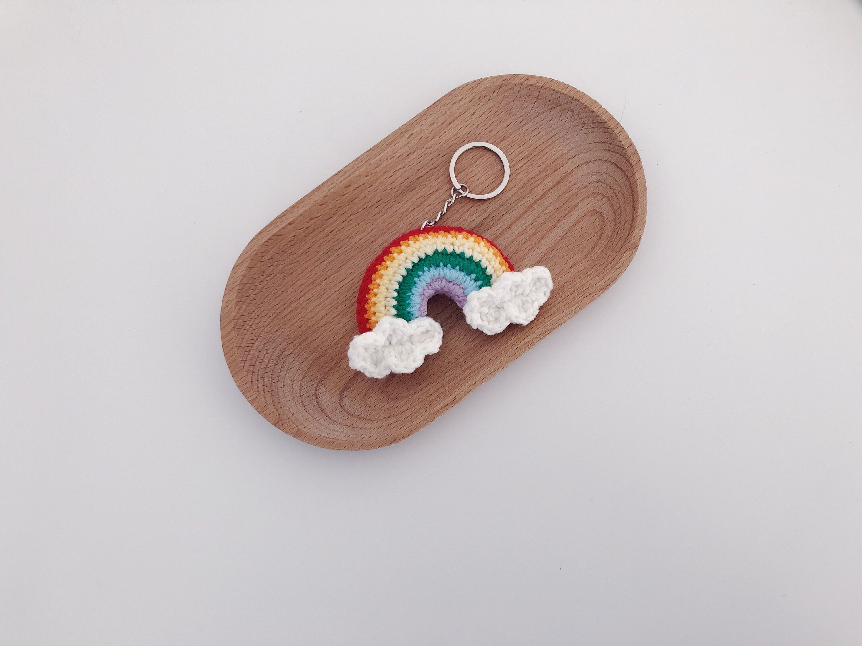 Crochet keychain - Rainbow/Pride Day - 100% handmade