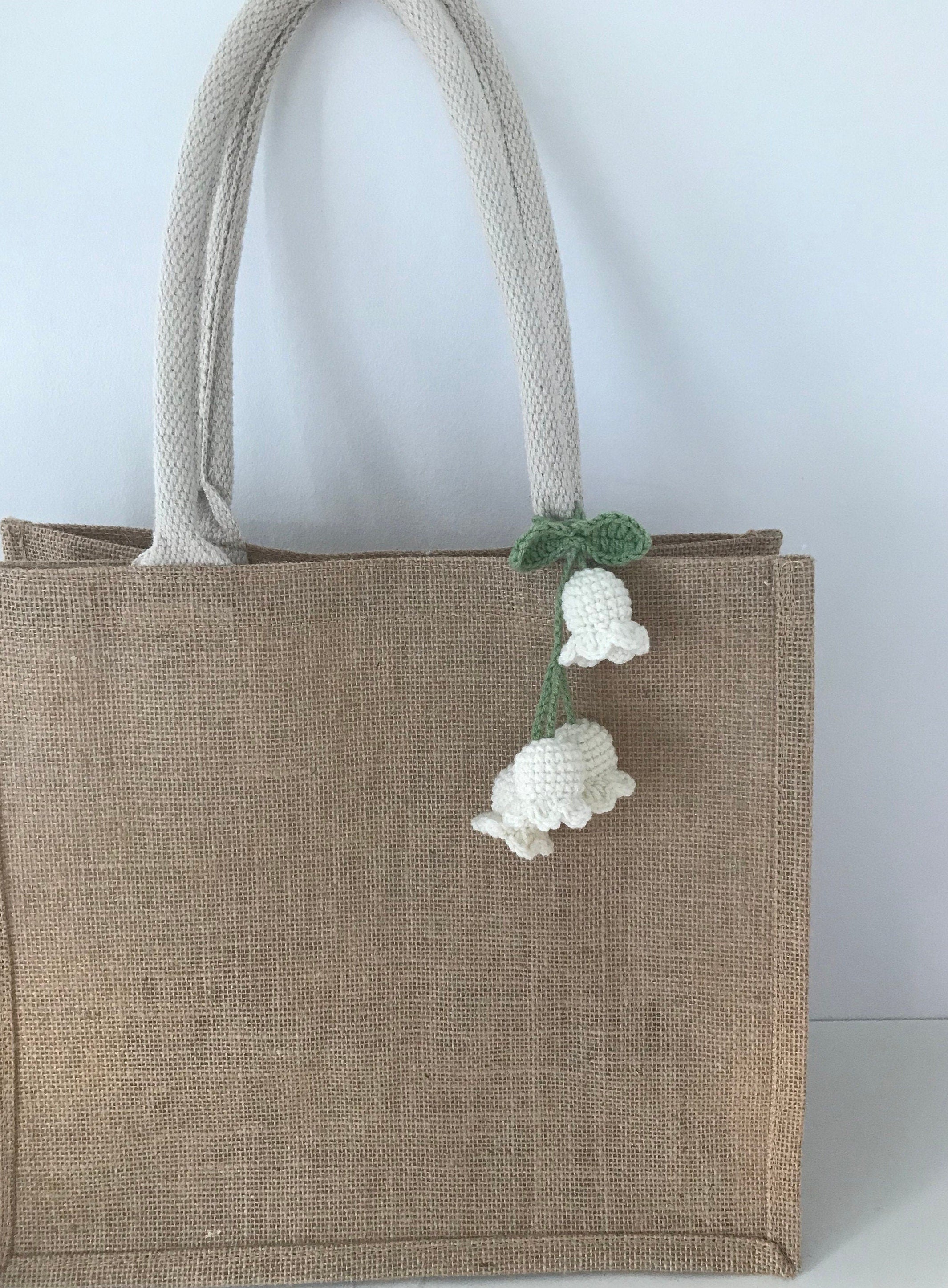 crochet bag accessories/decoration/hangings/ornaments - Lily of the valley - 100% handmade