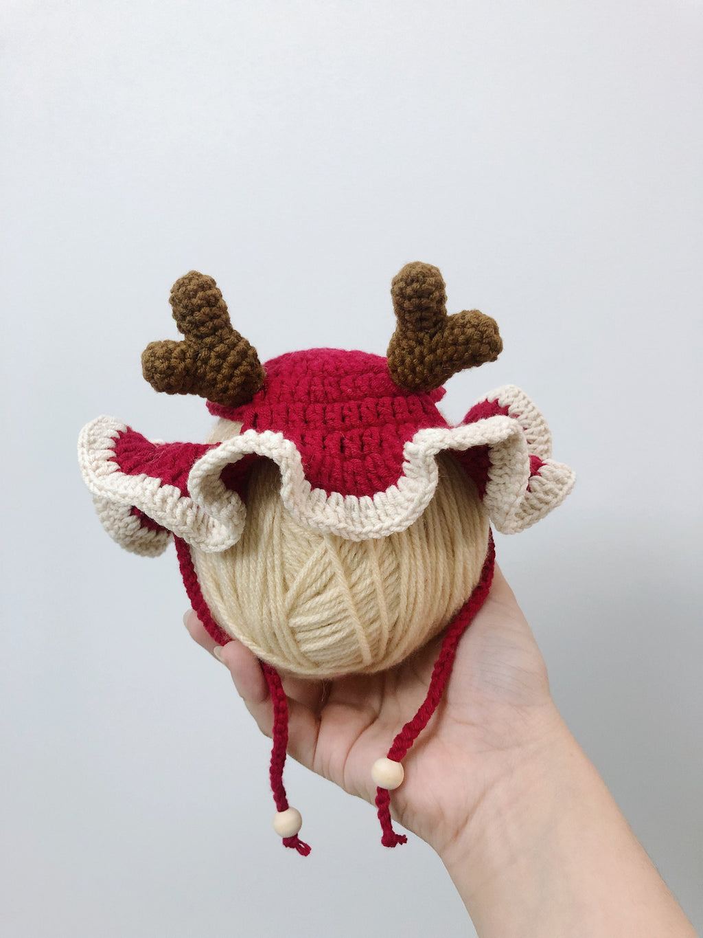Crochet Pet Hat/Pet Apparel - Christmas Elk- 100% handmade