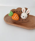 Crochet/Handmade Hair Tie/Hair Rope - Rabbit and Carrot - Gifts to Kids/Girls