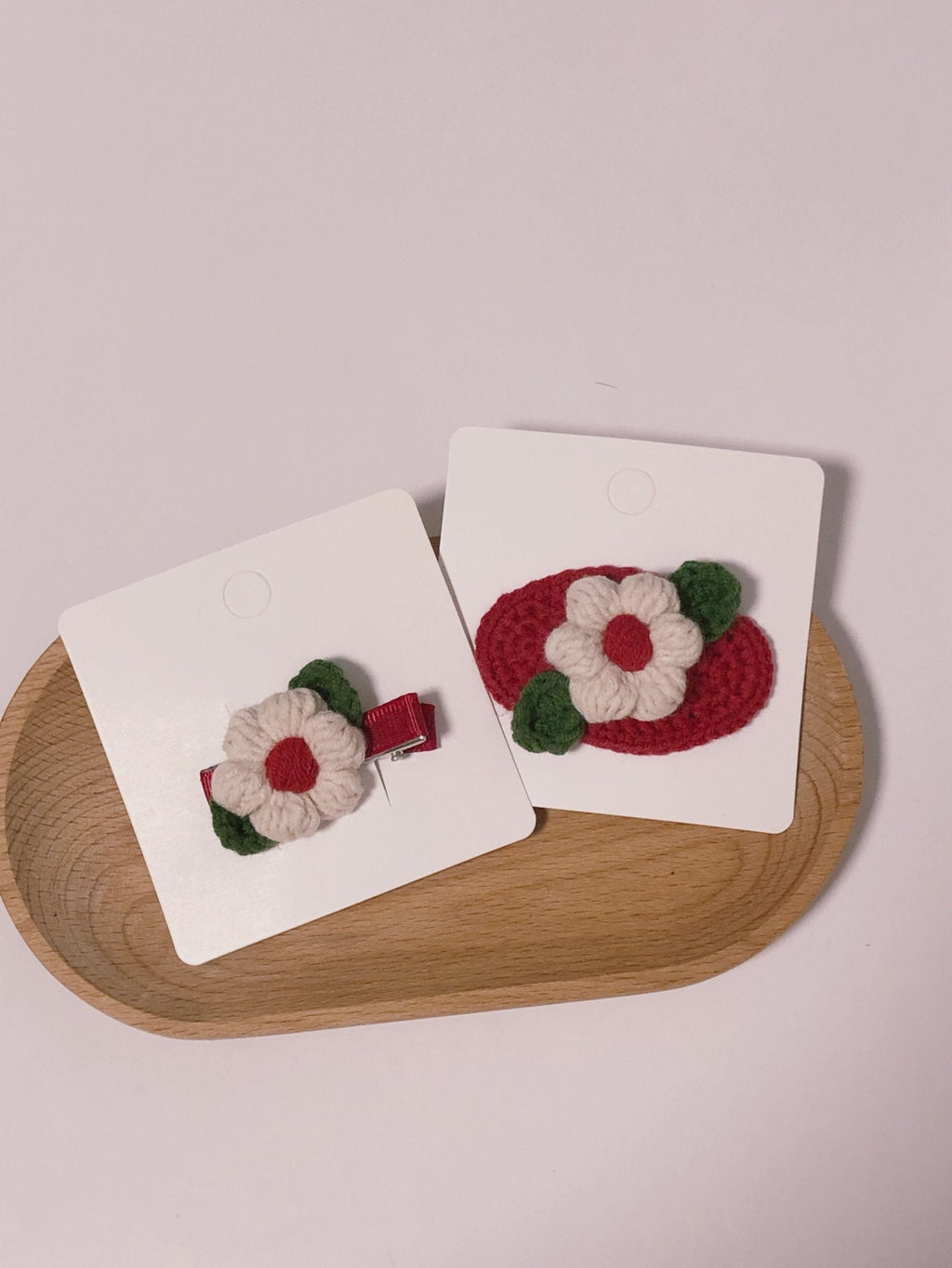 Crochet/Handmade Hair Clips/Hairpin - Vintage Flower -Gifts to Kids/Girls