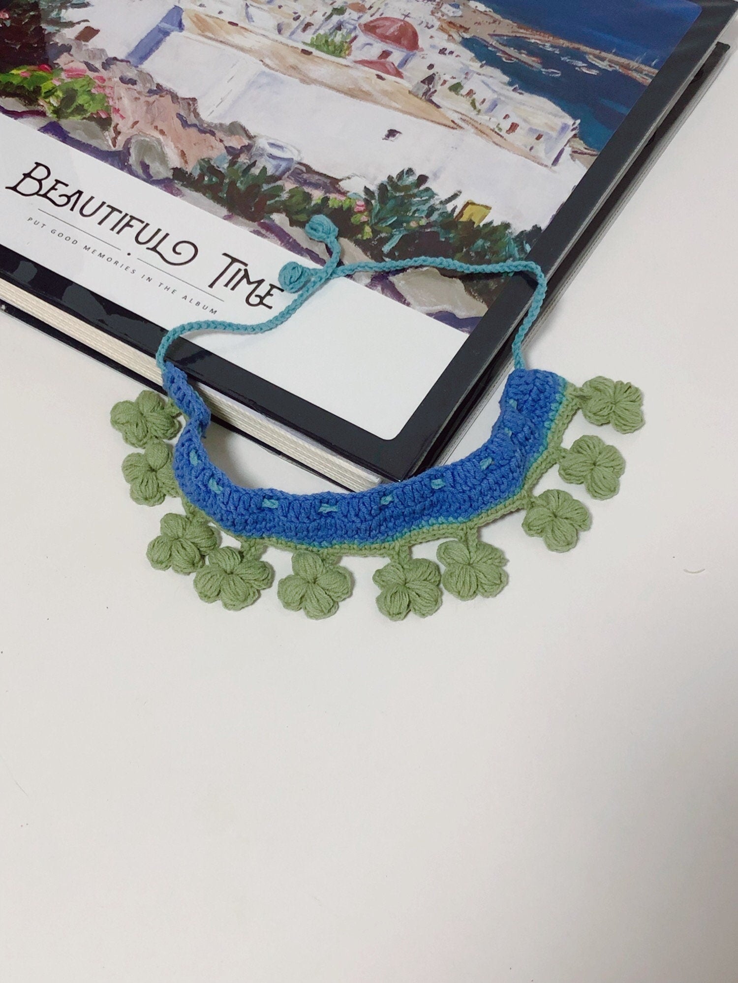Crochet Pet Bib/Pet Collar/Neckwear- Four Leaf Clover - 100% handmade