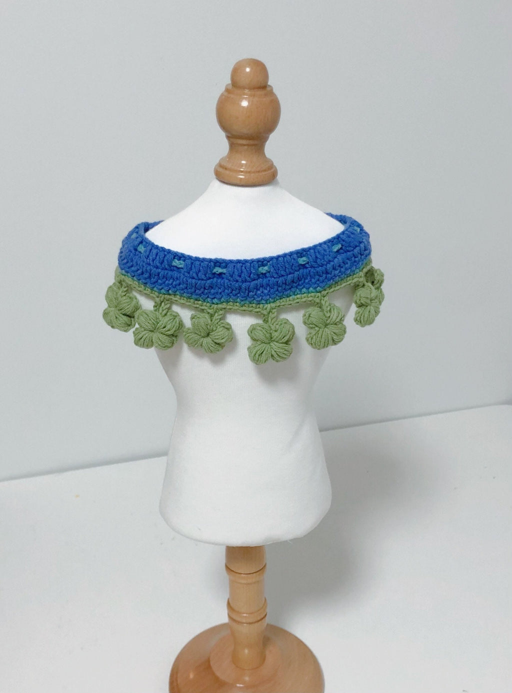 Crochet Pet Bib/Pet Collar/Neckwear- Four Leaf Clover - 100% handmade