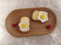 Crochet/Handmade Hair Clip/Hairpin - Toast with Egg - 100% handmade-Gifts to Kids/Girls