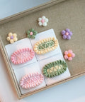 Crochet/Handmade Hair Clips/Hairpin with Little Pearls-Candy Color -Gifts to Kids/Girls