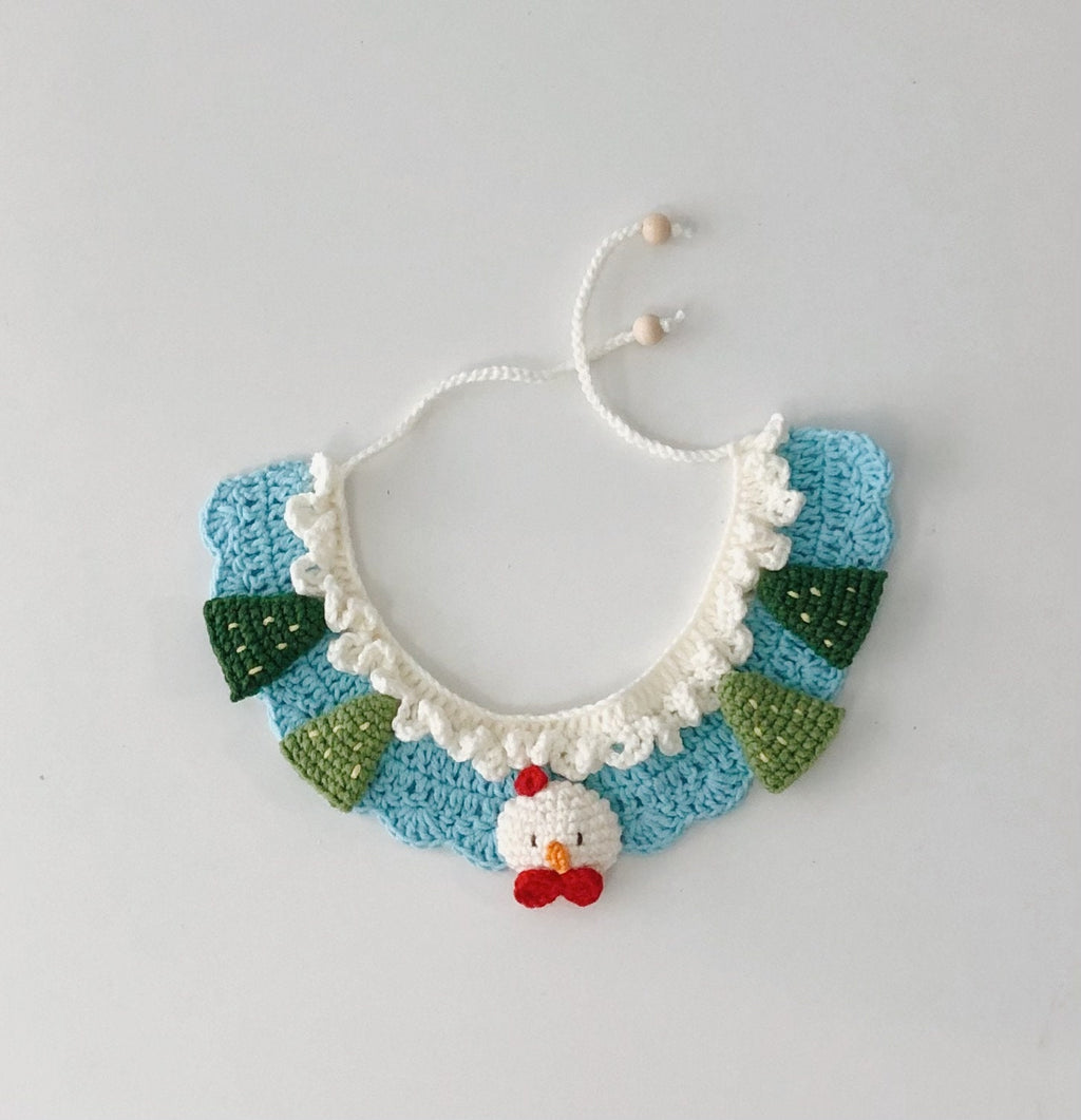 Crochet pet bib/collar/neckwear - 100% handmade - Snowman - Christmas limited