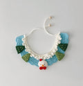 Crochet pet bib/collar/neckwear - 100% handmade - Snowman - Christmas limited