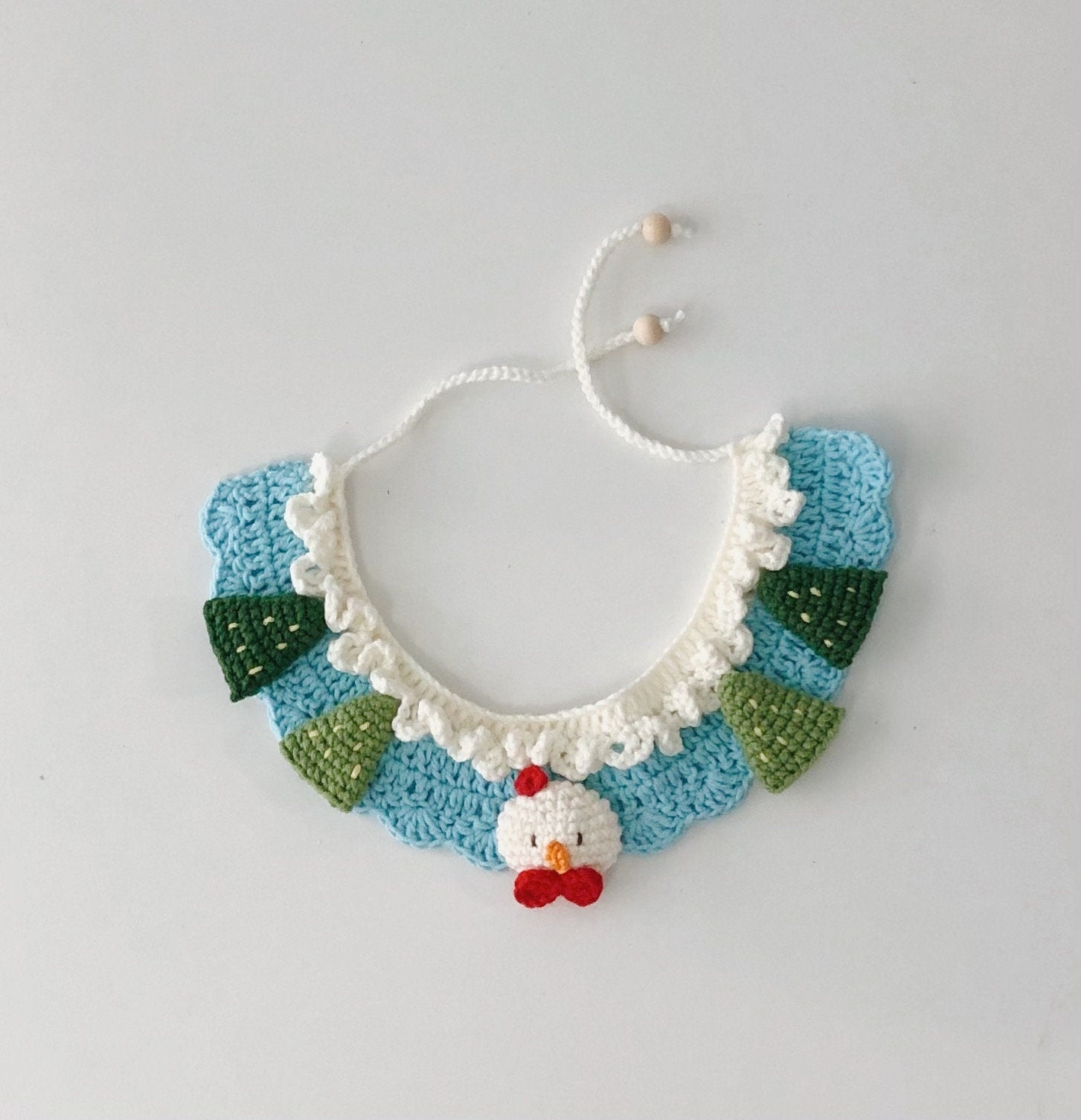 Crochet pet bib/collar/neckwear - 100% handmade - Snowman - Christmas limited