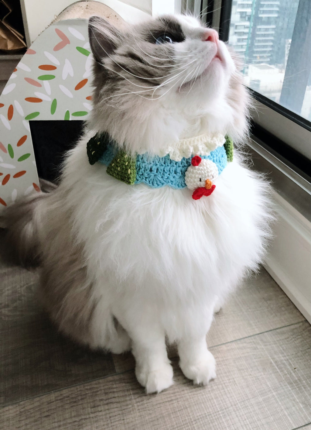 Crochet pet bib/collar/neckwear - 100% handmade - Snowman - Christmas limited