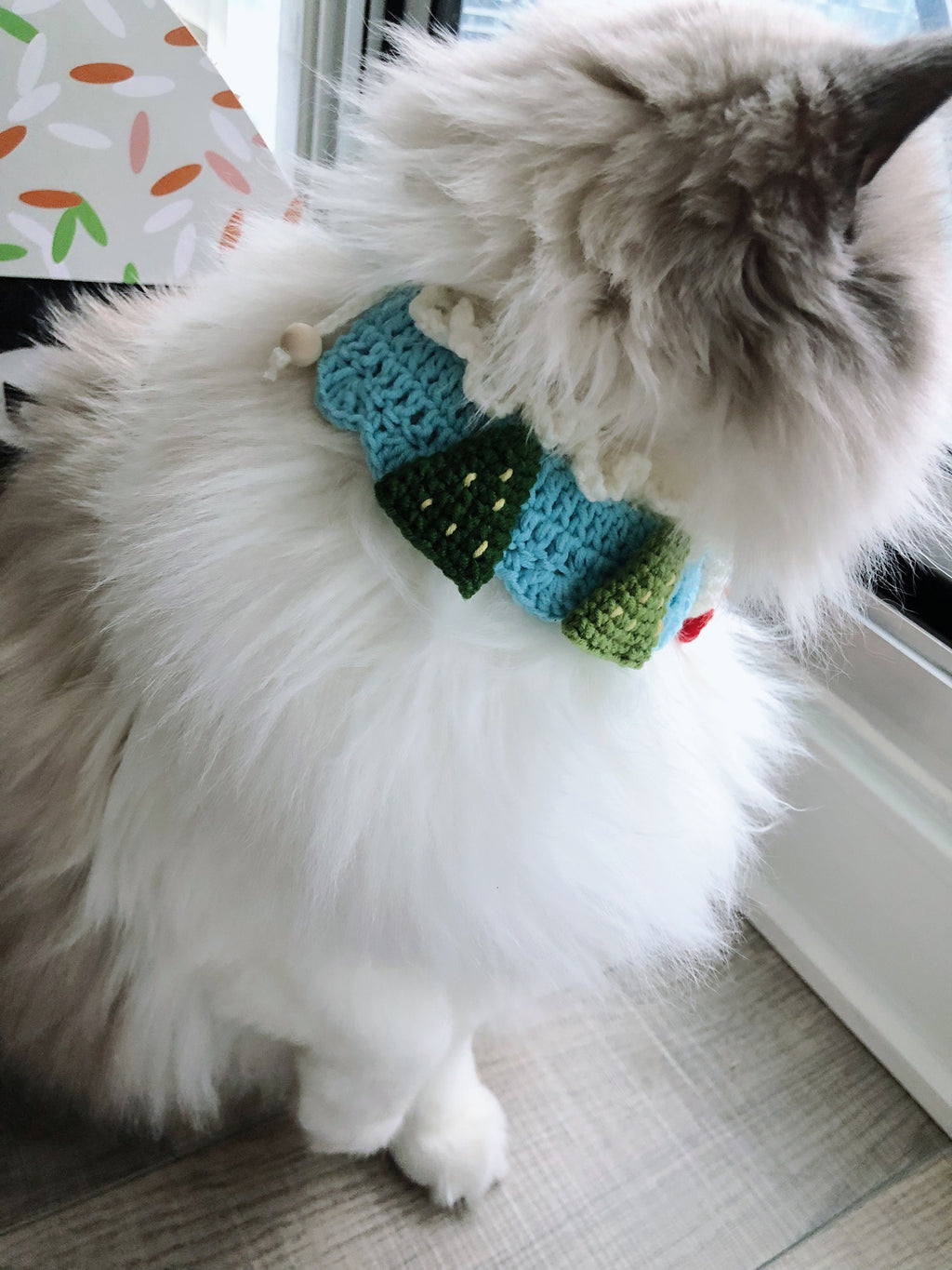 Crochet pet bib/collar/neckwear - 100% handmade - Snowman - Christmas limited