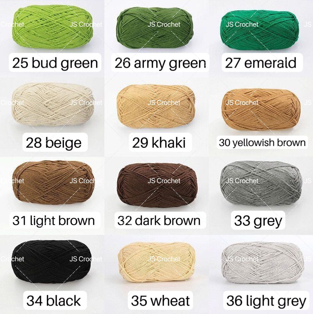 4-ply Yarn for Crochet/ Handmade/DIY - Milk Cotton-Ideal for Crochet Beginner