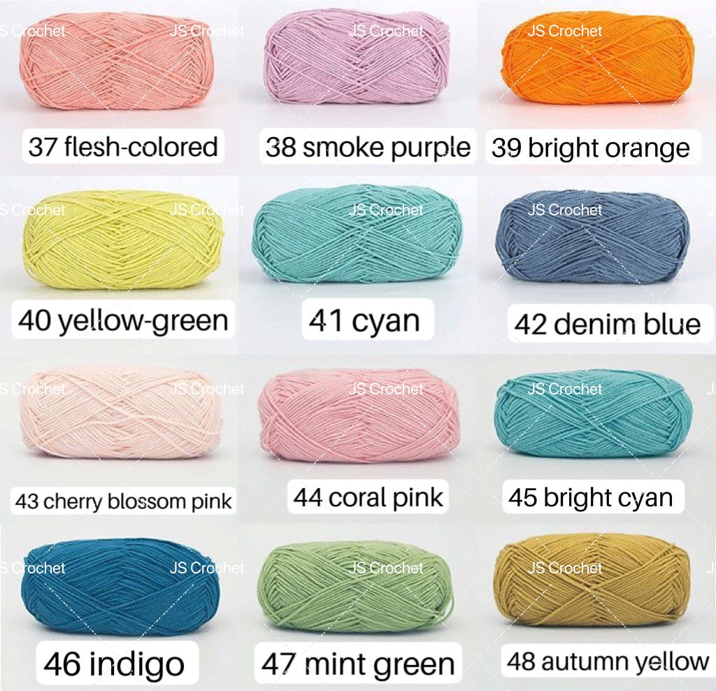 4-ply Yarn for Crochet/ Handmade/DIY - Milk Cotton-Ideal for Crochet Beginner
