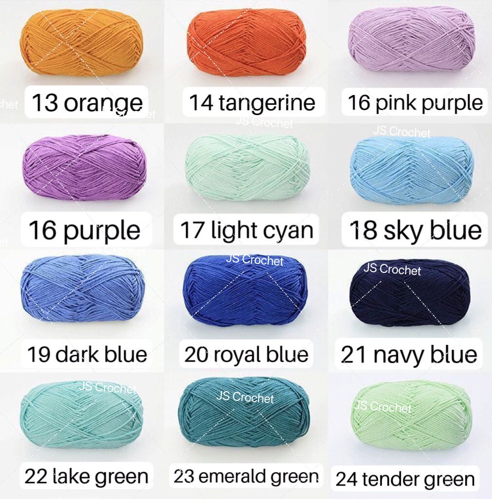 4-ply Yarn for Crochet/ Handmade/DIY - Milk Cotton-Ideal for Crochet Beginner