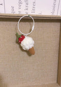 Crochet Keychain/Key Ring/Bag Charm - Ice Cream Cones - 100% Handmade