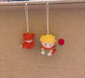 Crochet Pendant/Keychain/Ornament - The Little Prince with Rose and Fox - 100% Handmade
