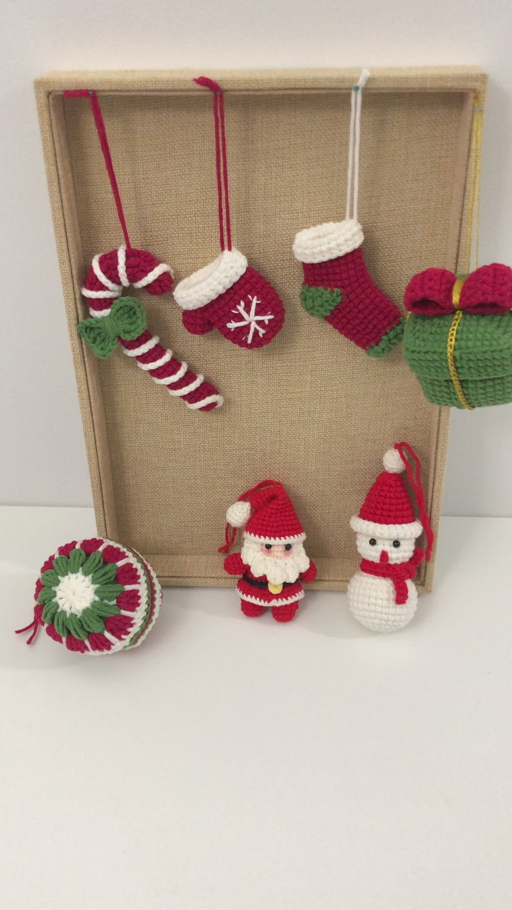 Crocheted Christmas decoration/Christmas tree decoration/Christmas gifts - Merry Christmas